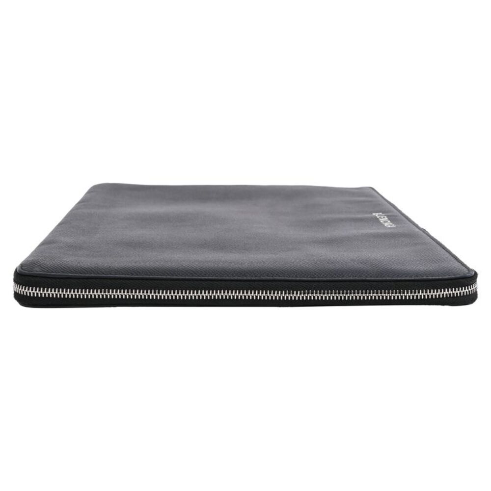 Balenciaga Zipped Logo Portfolio in Black Leather - Picture 6 of 12